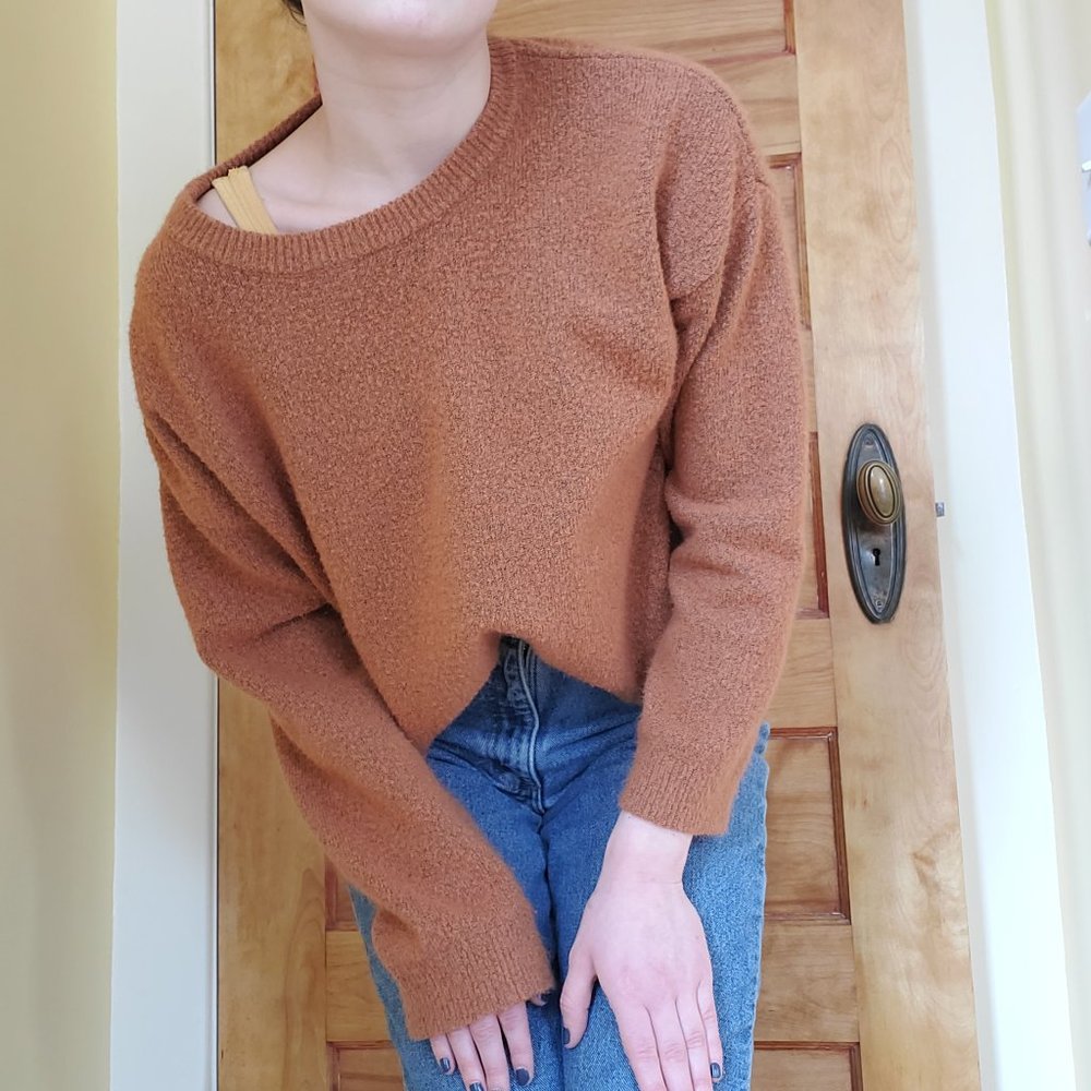 Cozy Burnt Orange Forever 21 Sweater